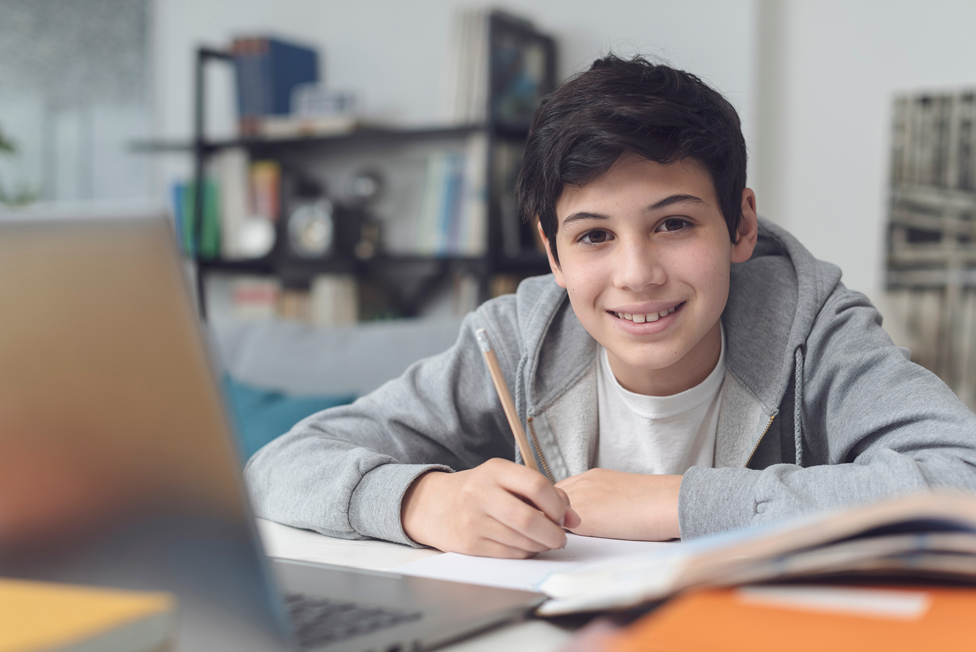 Happy Teenage Student